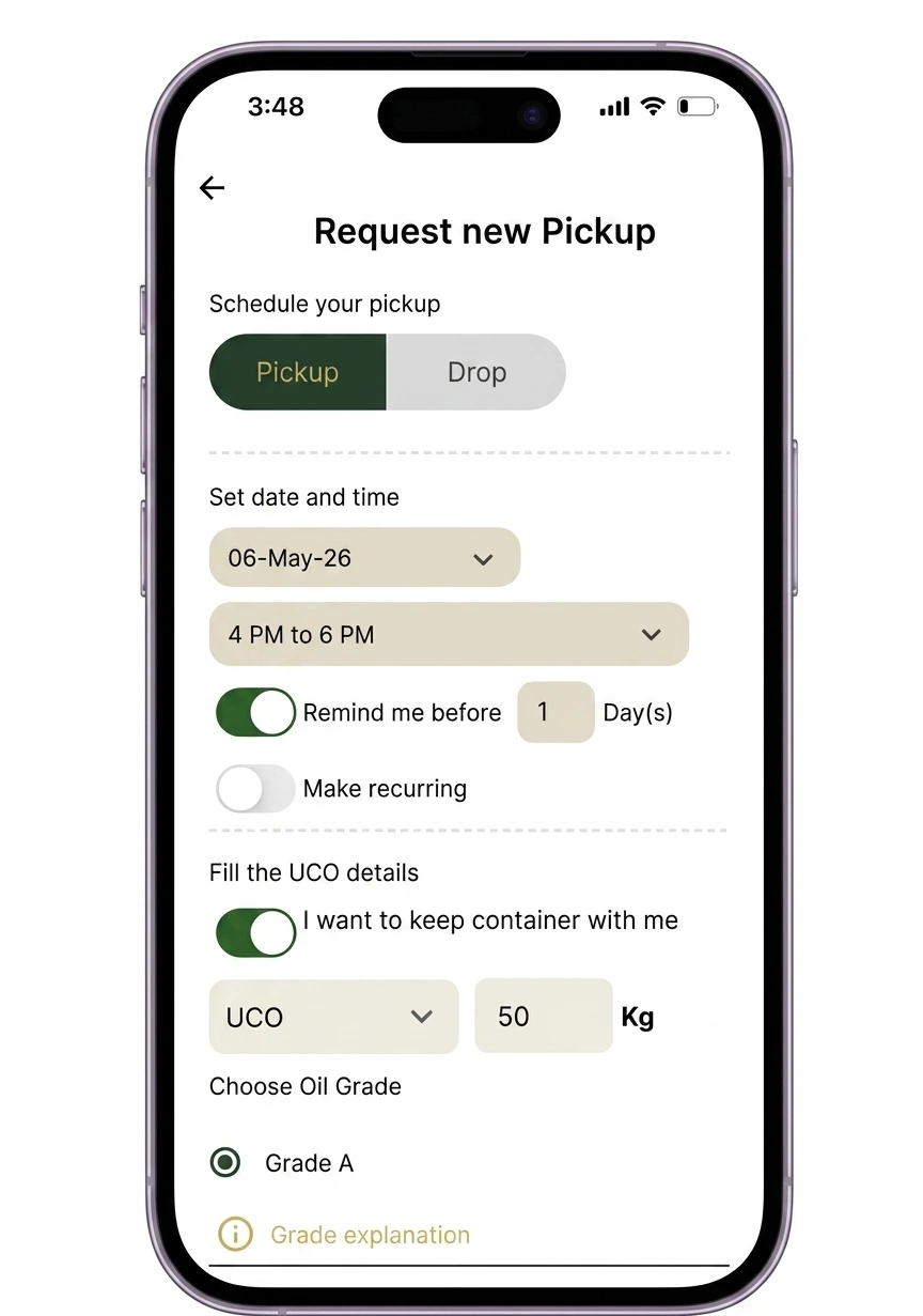 BYUFUEL mobile app interface