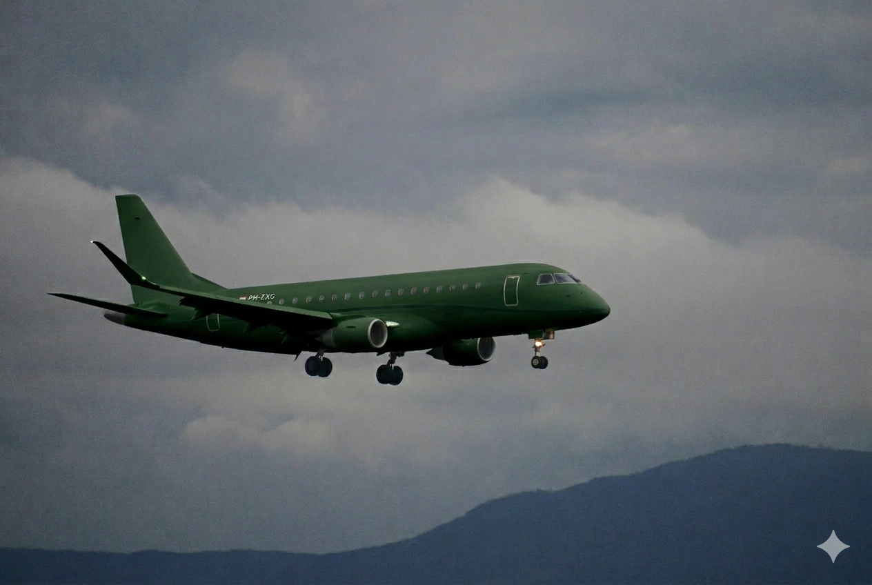 Aircraft flying on sustainable aviation fuel